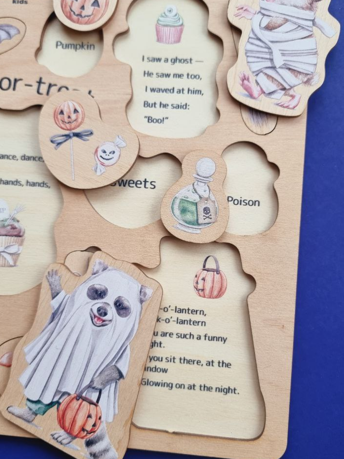 картинка Деревянный пазл "Хэллоуин: Бал монстриков" от магазина JOUJOU